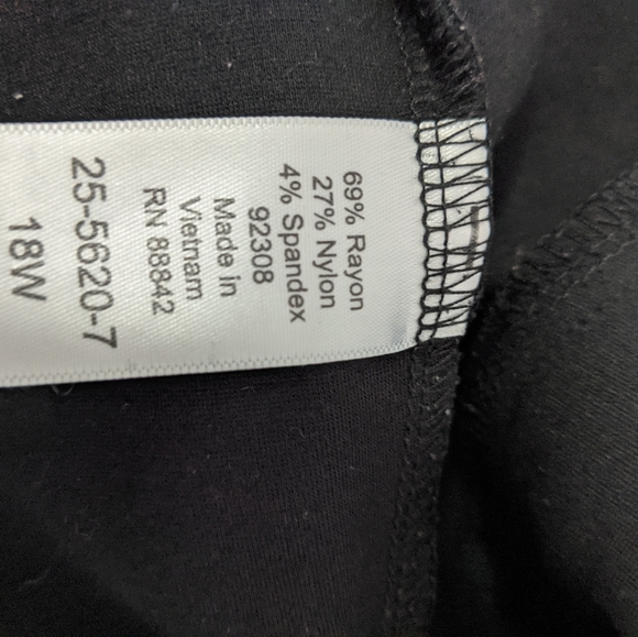 Zipper pocket ponte pants 18W - Picture 3 of 4